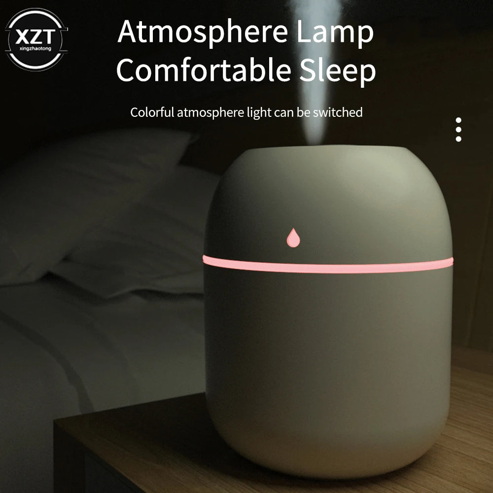 Portable USB Aroma Diffuser & Humidifier – 220ml Electric Desktop Fragrance Sprayer