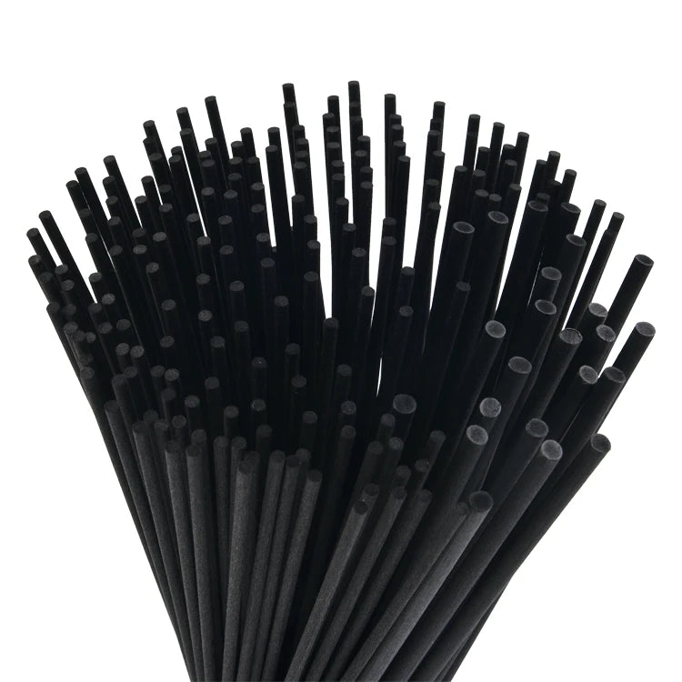 L22CM X Dia3/4/5MM Premium White and Black Fiber Diffuser Rattan Sticks，Aromatherapy Essential Oil Reed Sticks Top Quality