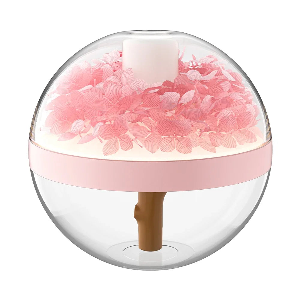 270ML Air Humidifier USB Rechargeable 800mAh Home Hydration Humidifier Colour LED Light Mist Maker Flower Humidificador