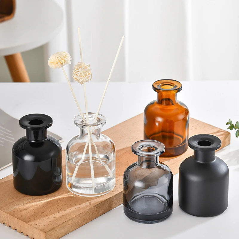 1Pcs 50ml Home Fragrance Diffuser Bottle Room Decoration Aroma Glass Container Diffuser Essential Oil Bottle Diffusers Sticks