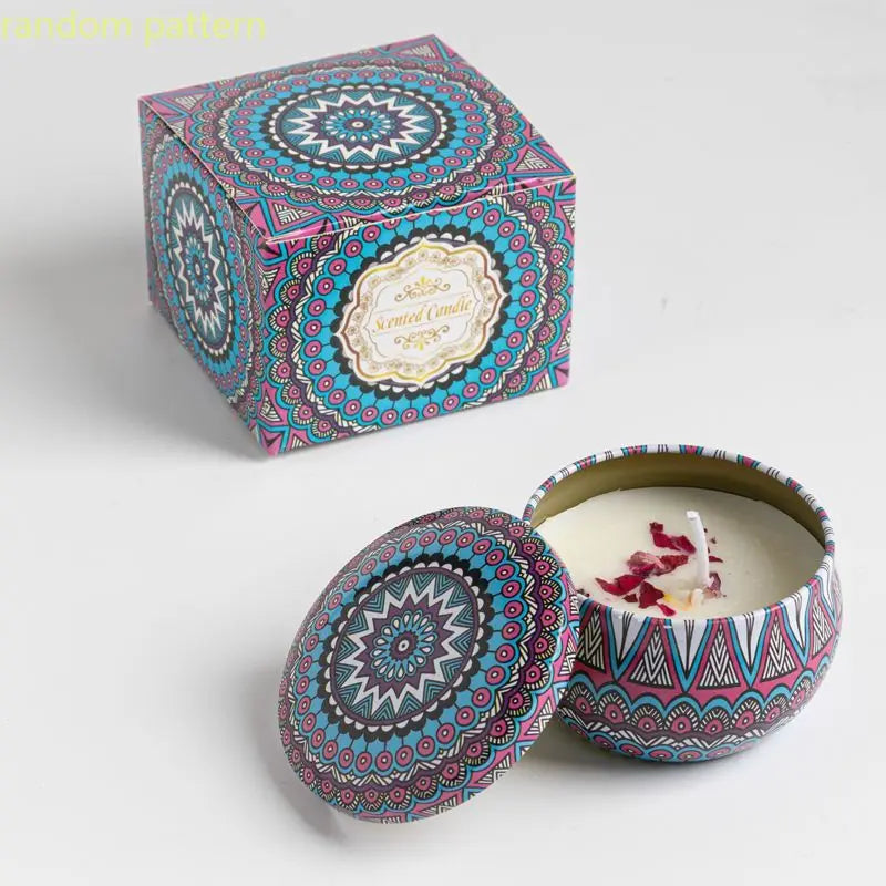 Osmanthus Gardenia Fragrance Candles with Petals Small Romantic Fragrance Candles for Girls' Birthday Gifts Home Aromatherapy