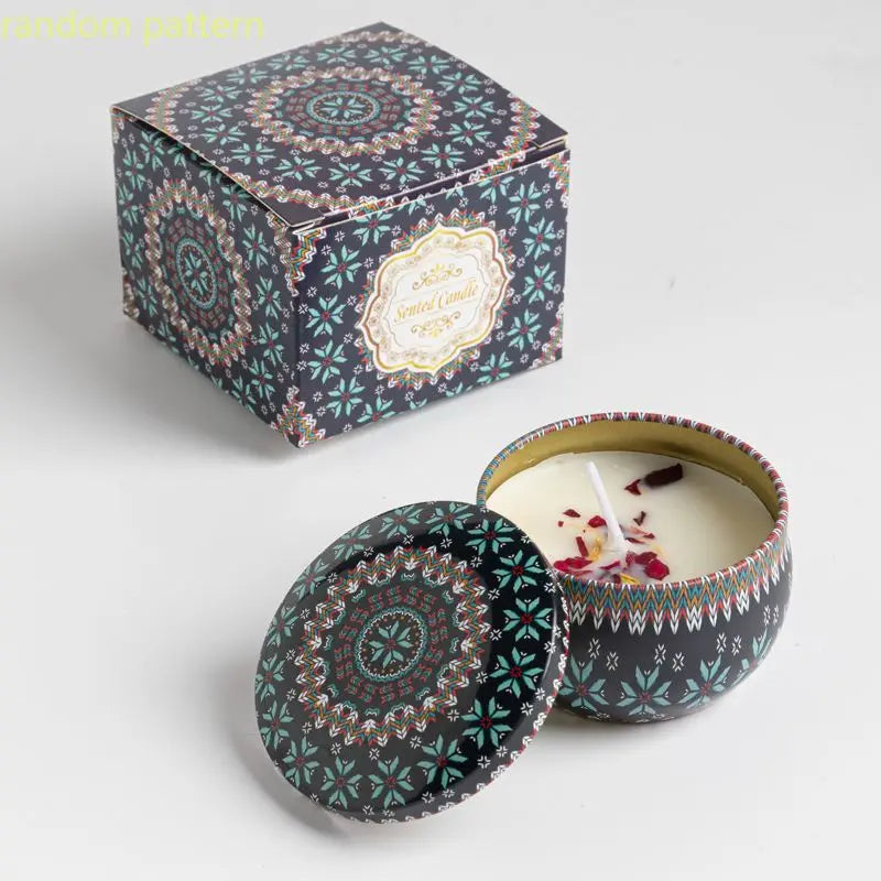 Osmanthus Gardenia Fragrance Candles with Petals Small Romantic Fragrance Candles for Girls' Birthday Gifts Home Aromatherapy