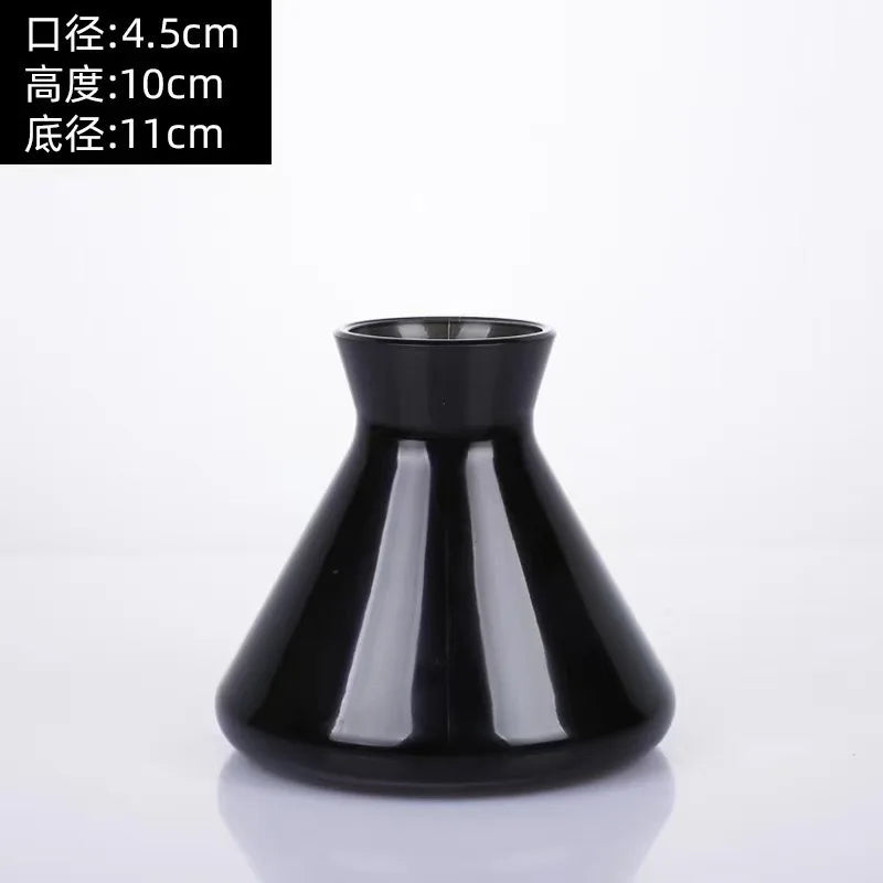 Set of 5 – 200ml Transparent Glass Diffuser Bottles for Aromatherapy | Colorful Home Decor Container