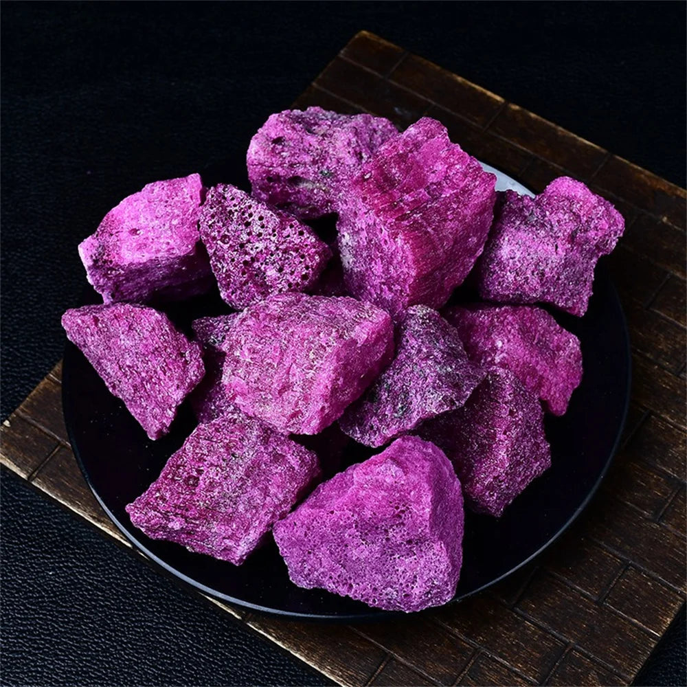 Natural red corundum raw stone aromatherapy diffuser stone crystal decorative stone mineral specimen red corundum gemstone