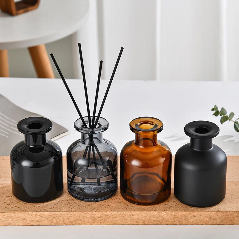 1Pcs 50ml Home Fragrance Diffuser Bottle Room Decoration Aroma Glass Container Diffuser Essential Oil Bottle Diffusers Sticks