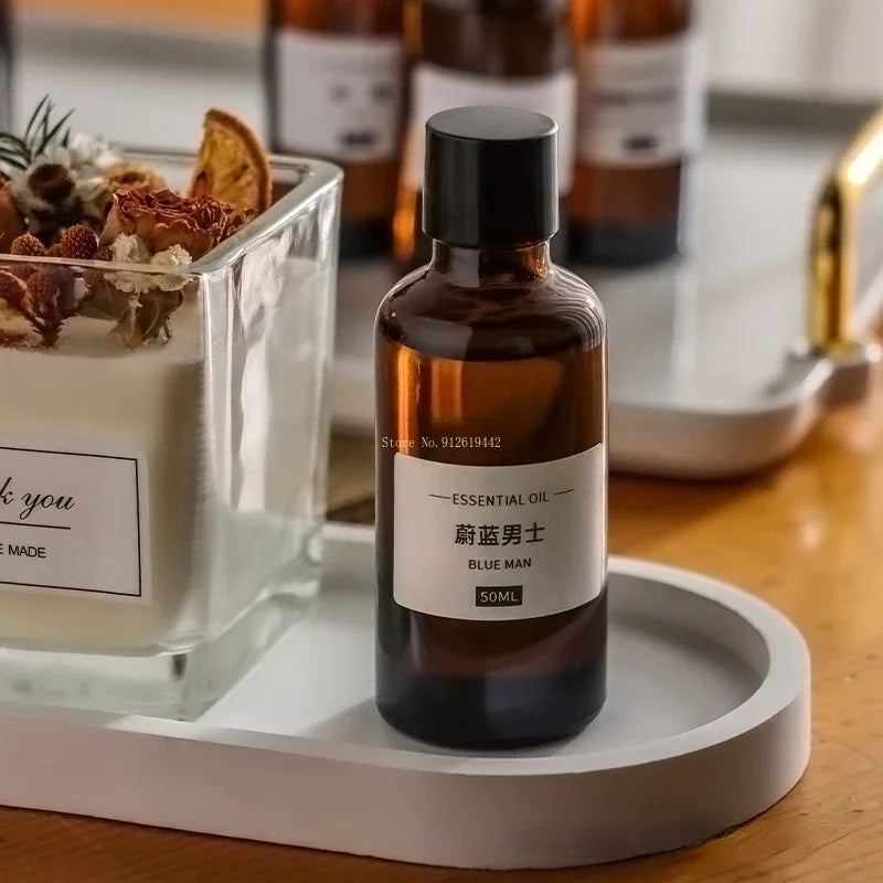 50ml Homemade Natural Plant Aromatherapy Essential Oil Candle Material DIY Oil Soluble Gypsum Wax Sheet Raw Material Fragrance